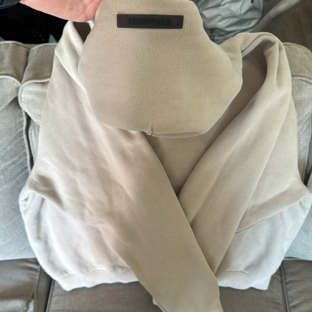 Essentials Cream Hoodie - Picture 4 of 4